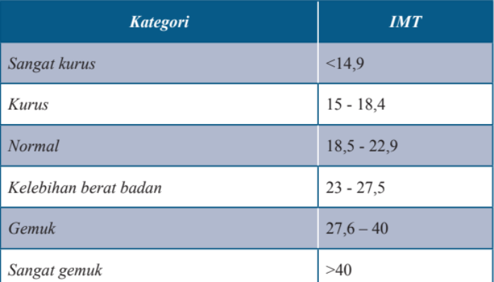 Rumus IMT : Memahami dan Menghitung Indeks Massa Tubuh (IMT)