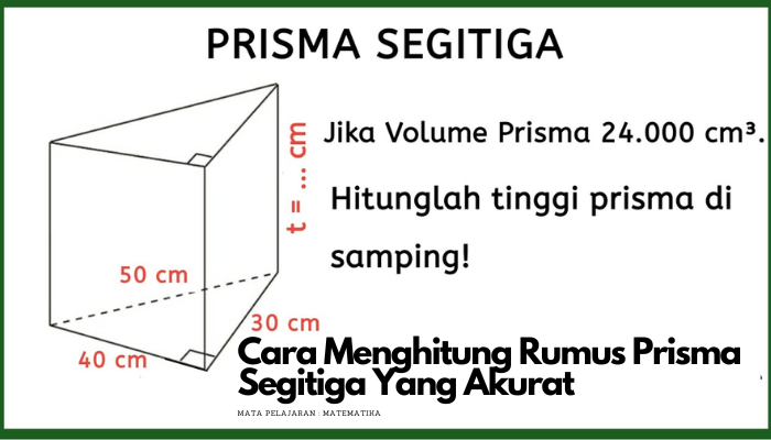 Memahami Rumus Volume Prisma Segitiga: Konsep dan Aplikasi