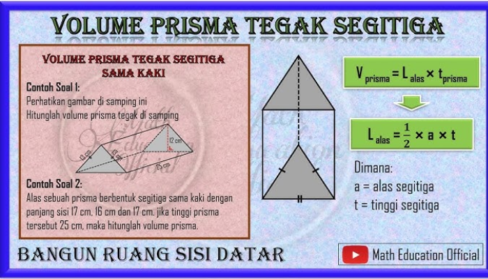 Mengenal dan Memahami Rumus Volume Prisma: Konsep dan Penerapannya